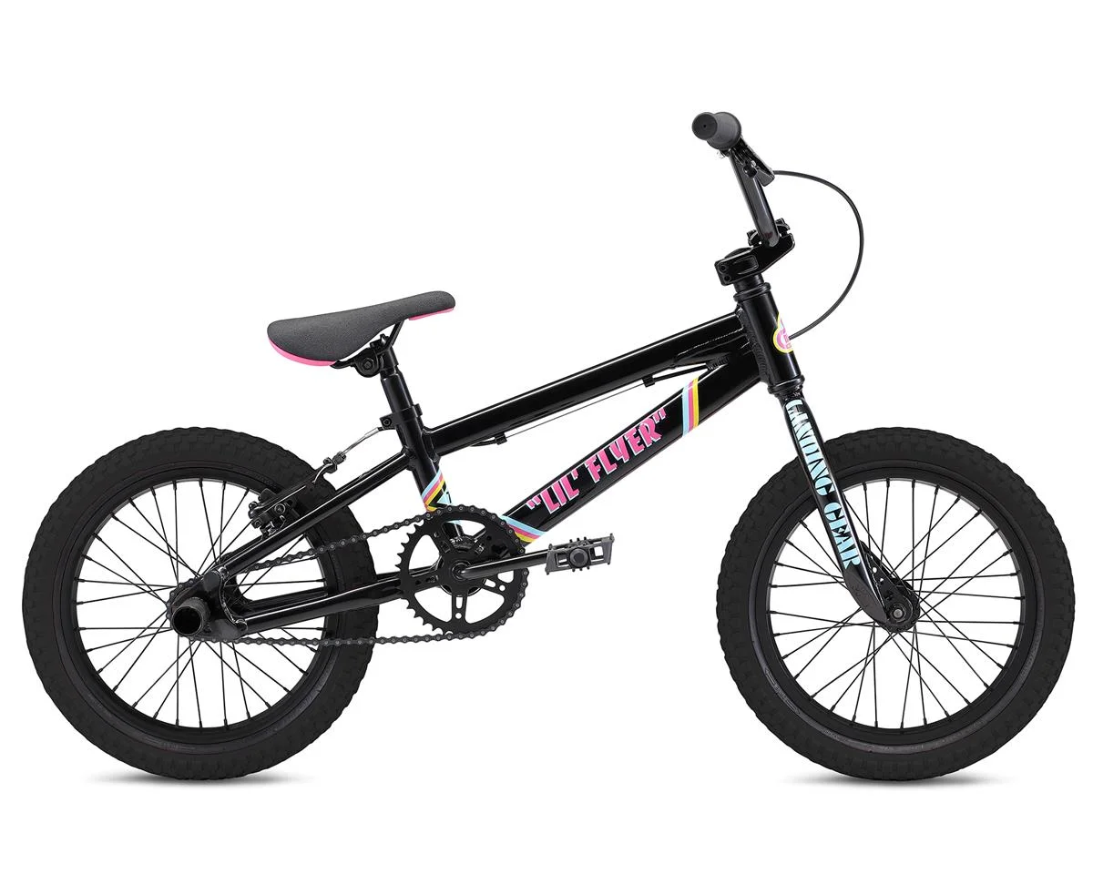SE Bikes Lil Flyer 16" BMX Bike (Black) (16.5" TopTube)